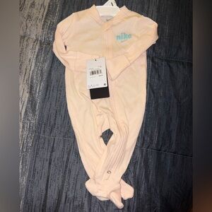 Nike Light Pink Kids Footie One Piece